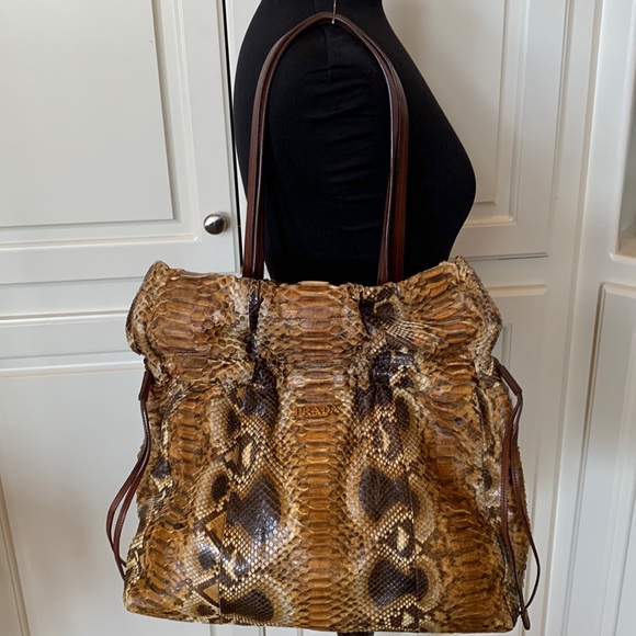 Prada Python Authentic Shoulder Bag - Picture 1 of 16